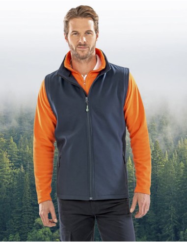 RES-R232M-Men's Printable Softshell Bodywarmer with Recycled Fleece Inner